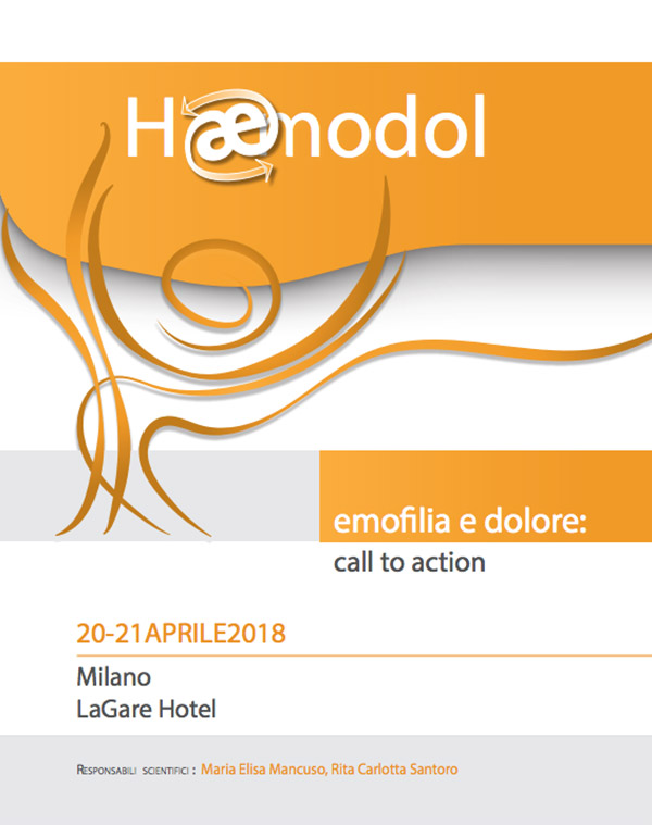 Emofilia e dolore: call to action – 20/21 Aprile 2018 – Milano
