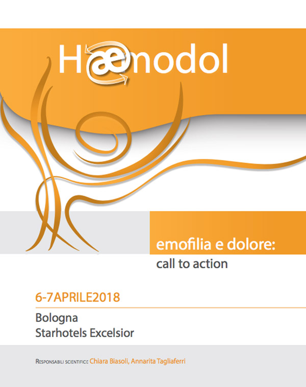 Emofilia e dolore: call to action –  6/7 Aprile 2018 – Bologna